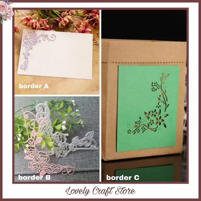 

[[BISA COD]] Metal cutting dies - corner lace border 08 cards, scrapbooking - #46 - Border C