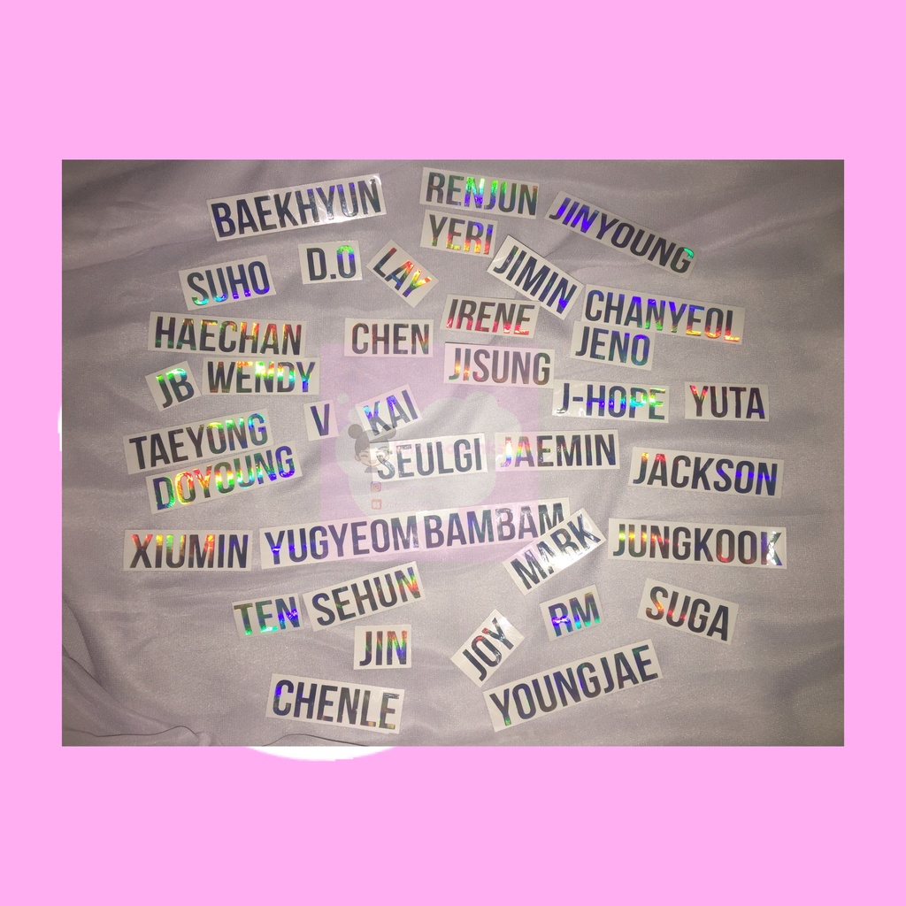 

[READY STOCK] STICKER HOLOGRAM KPOP / STIKER HOLO KPOP SM