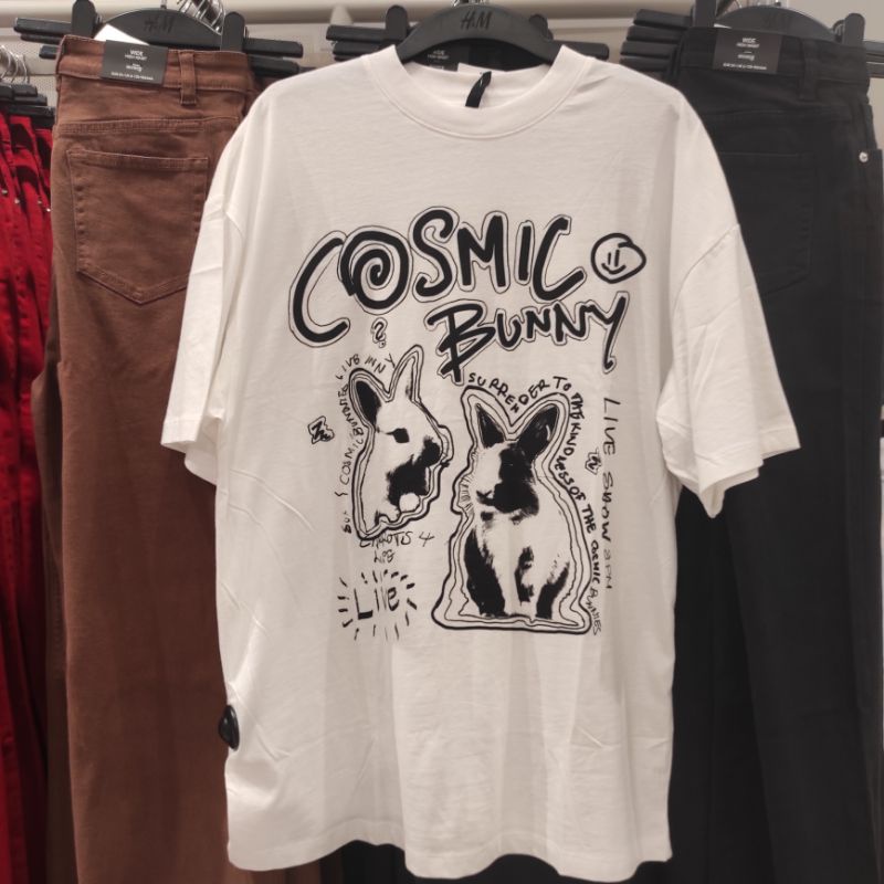 Oversize T-shirt Cosmic Bunny H&M Original Store