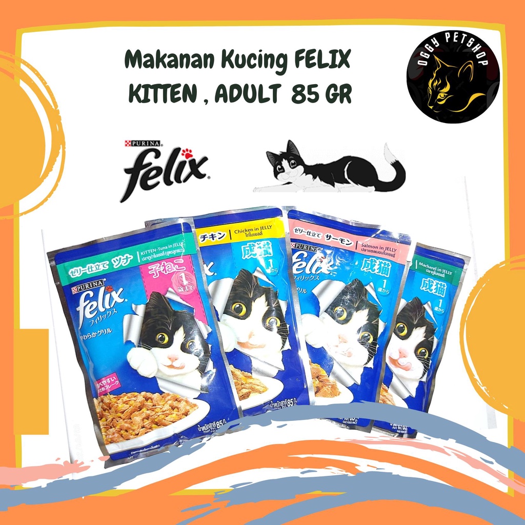 Makanan Kucing Basah FELIX 85gr | wet food cat FELIX 85 gr FELIX As Good As It Looks