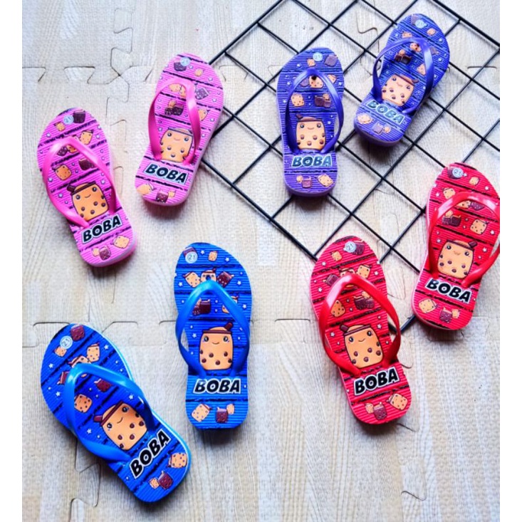 [Size 21-25] SANDAL BOBA SANDAL JEPIT ANAK PEREMPUAN 1-8 TAHUN MOTIF BOBA VIRAL / SANCU SANDAL LUCU ANAK CEWEK