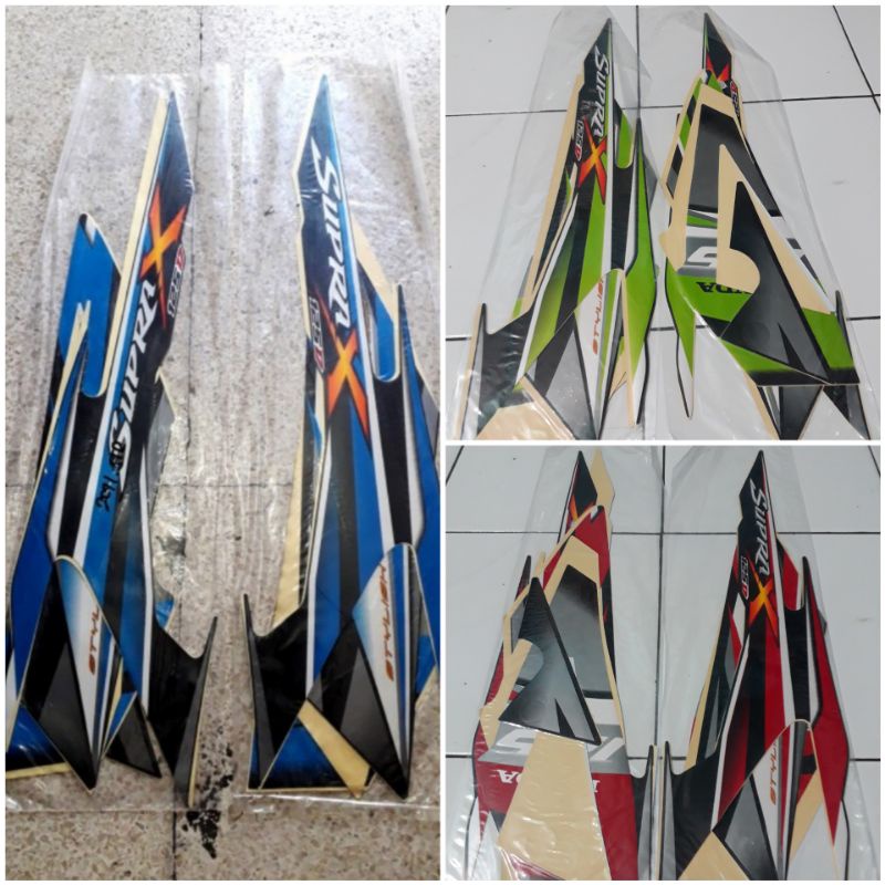 striping sticker honda supra x 125 D 2011 tromol