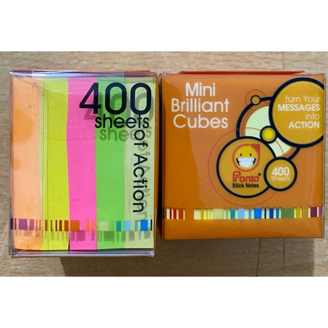 

Pronto Mini Brilliant Cubes 50 x 50 mm / 400 Sheets (Post It Pronto Mini BC 50 x 50 mm)