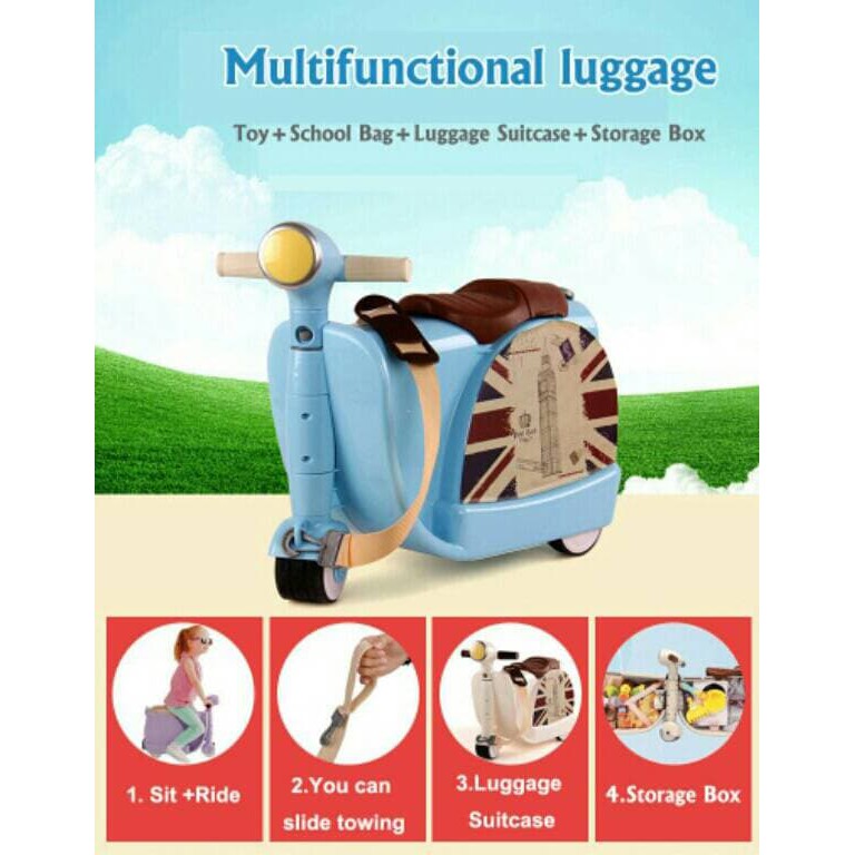 Tas Trolley Anak Ransel Sekolah Tk Paud Sd Karakter Batman Spid WQ100  Koper Vespa Scooter Multifu