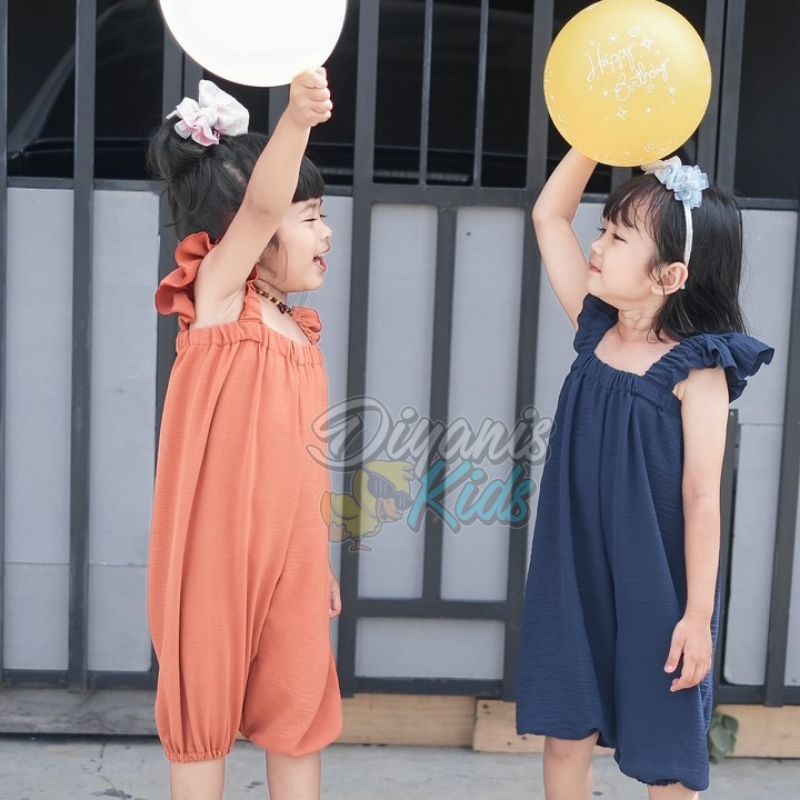 NAURA JUMPSUIT/OVERALL anak (usia 1-7 tahun)| jumpsuit baju setelan anak perempuan | jumpsuit baju bayi ori diyanis kids