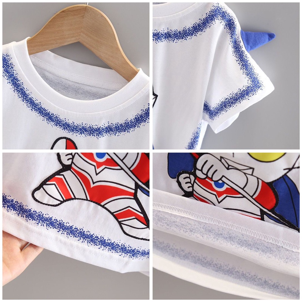 [COD] setelan anak laki laki keren motif ULTRAMAN 0-5 tahun import premium