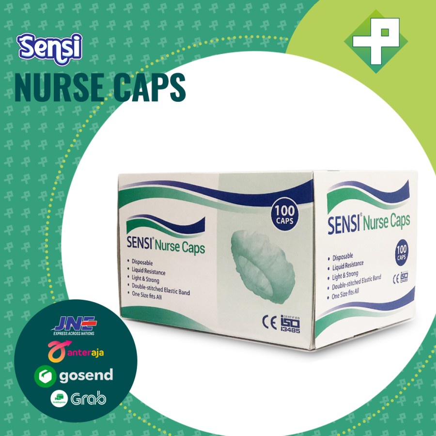 Nurse Caps Sensi Isi 100'S / Hair Net / Penutup Kepala