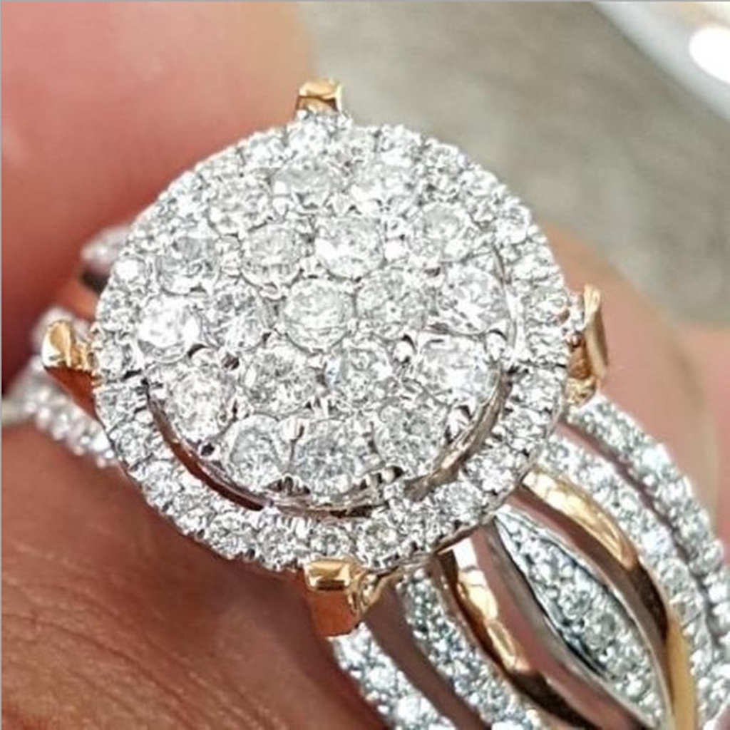 Hu Hu Hu Hu Hu Alat Bantu Pasang Kacamata♡ Cincin Berlian Imitasi Multi Layer Untuk Wanita