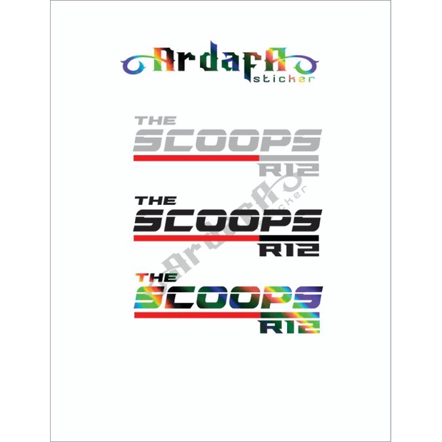 The Scoops Sticker Cutting motor