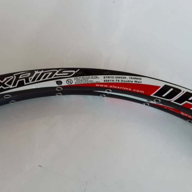 rims velg sepeda 26 alexrims dp20 discbrake doublewall alloy 32h