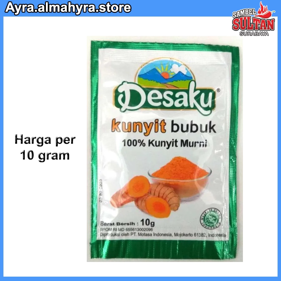 Jual Kunyit Bubuk Desaku 10gram Shopee Indonesia 5823