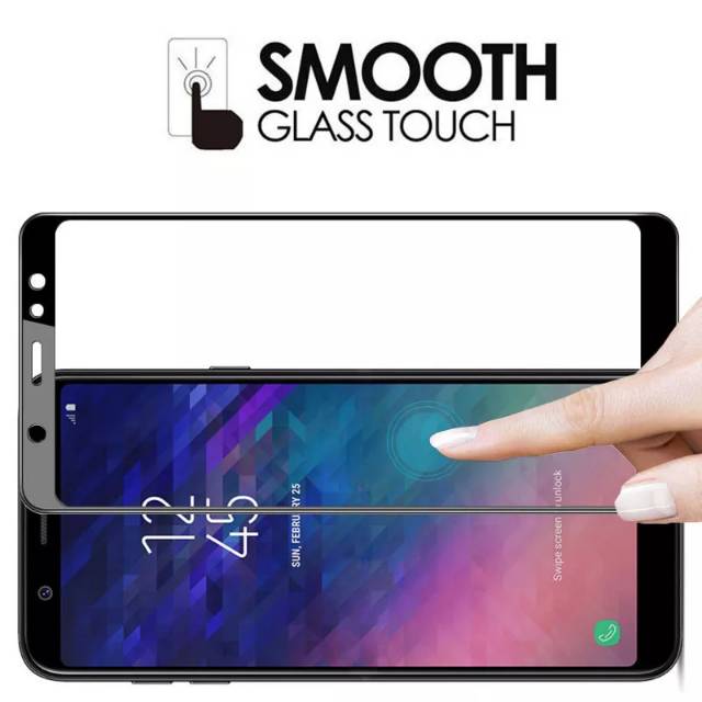 TG Anti Gores Full Layar Samsung Galaxy A6 A6 plus 2018 Tempered glass screen Protector Premium