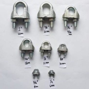 KLEM SLING 3/8 INCHI 10mm /KLEM SLING TALI BESI/KUKU MACAN/ KUKU MACAN Clamp Klem Tali Kawat Baja Ka