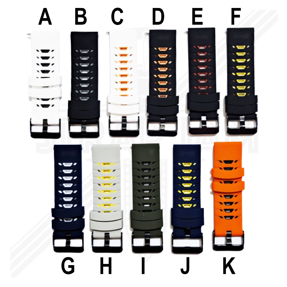 GTO Tali Jam Tangan Xiaomi Mi Watch Color - Strap 22mm Rubber Silikon Keren