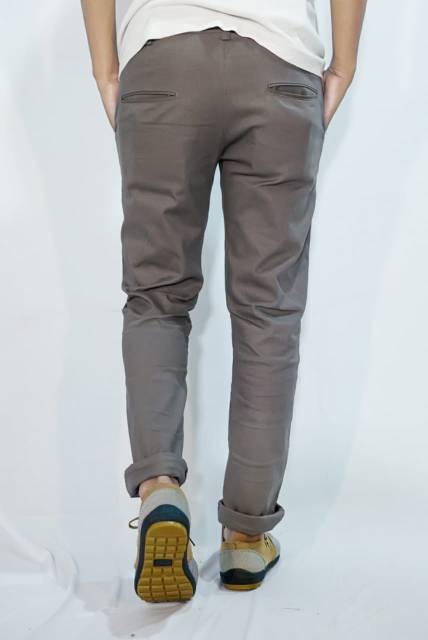 CELANA PRIA CHINO Slim fit Panjang Kerja kantor Santai Liburan Cowok Gentleman 27 - 38