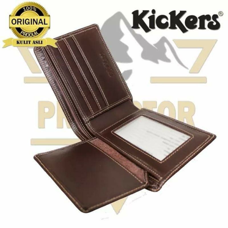 Dompet Pria Kulit Asli  Embos Kickers - Tanpa Kain Furing