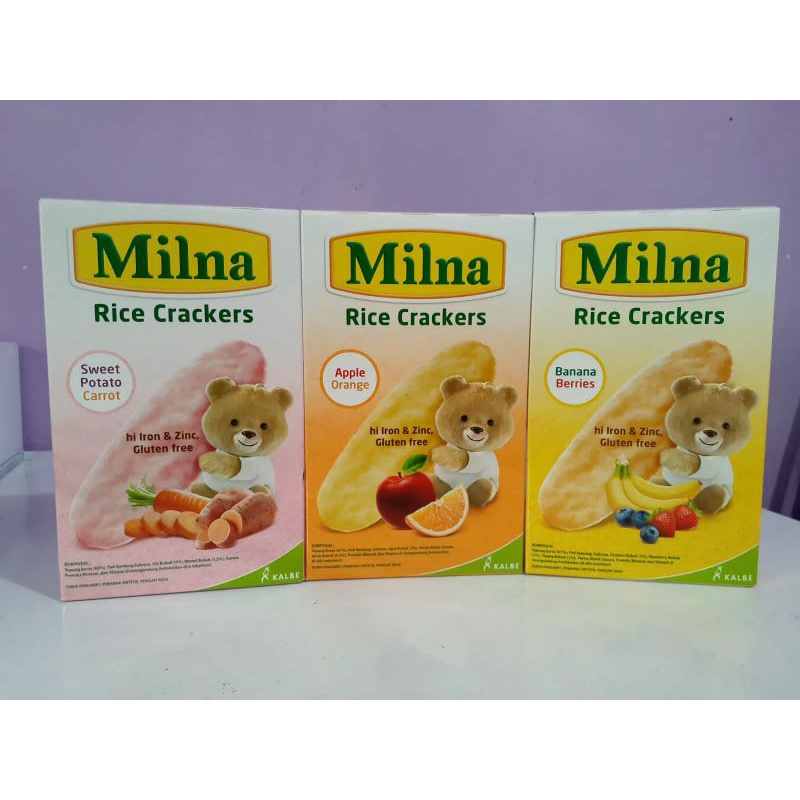 MILNA RICE CRACKERS (BISKUIT COCOK UNTUK BAYIK UMUR 6 BULAN KEATAS)