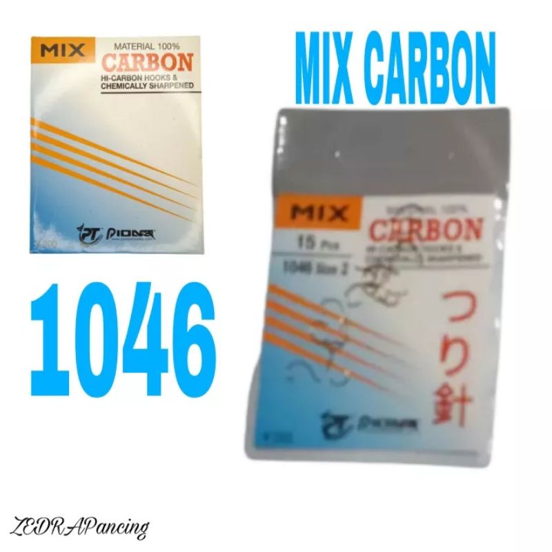 MIX CARBON 1046 FISHING HOOKS / KAIL PANCING