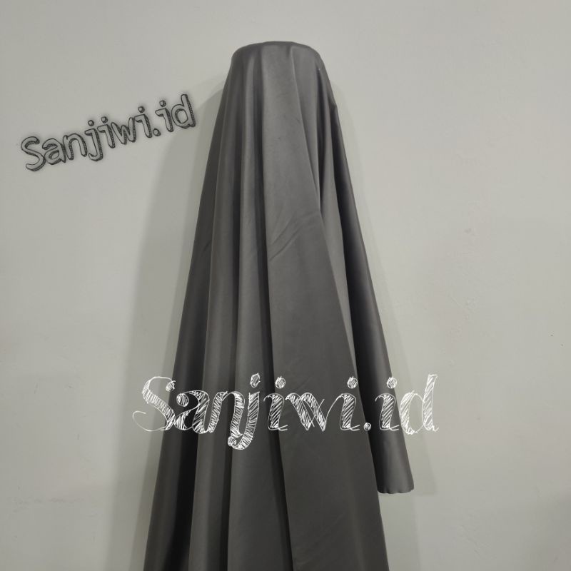 Kain SATIN VELVET PREMIUM / Kain Satin Bridesmaid High Quality-Abu-abu