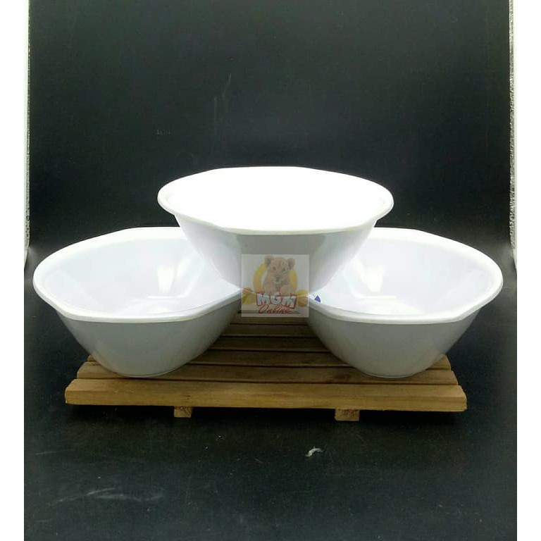 ONYX Melamine Mangkok Perahu 8&quot; Melamine SNI - Mangkok Sayur Melamine