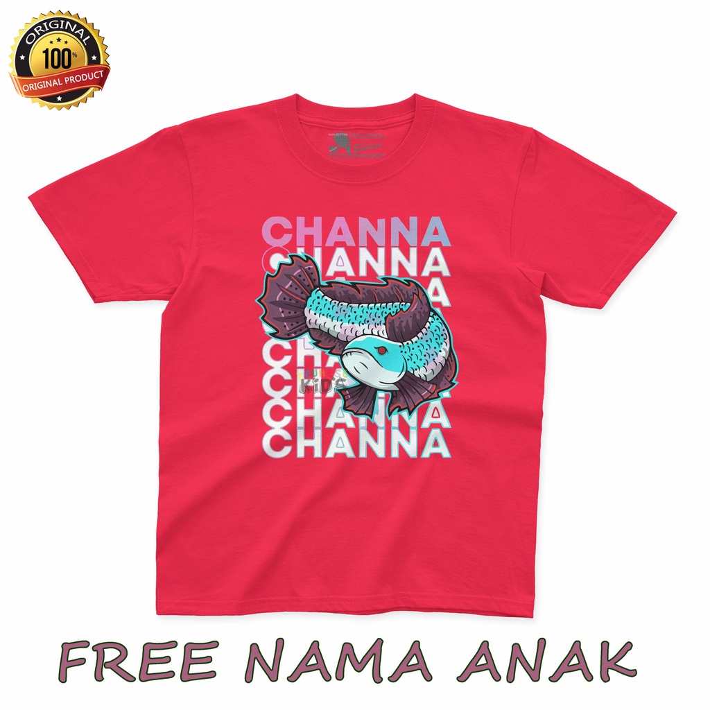 kaos anak ikan chana kaos snakhead