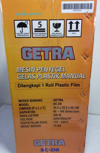 Cup Sealer Getra FREE Lid Sealer ( Free Plastik Sealer )