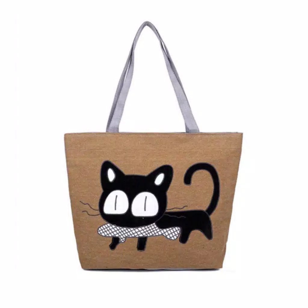 MJS 456 - TOTEBAG SERI CATFISH LUCU/TAS SABLON/TAS BELANJA