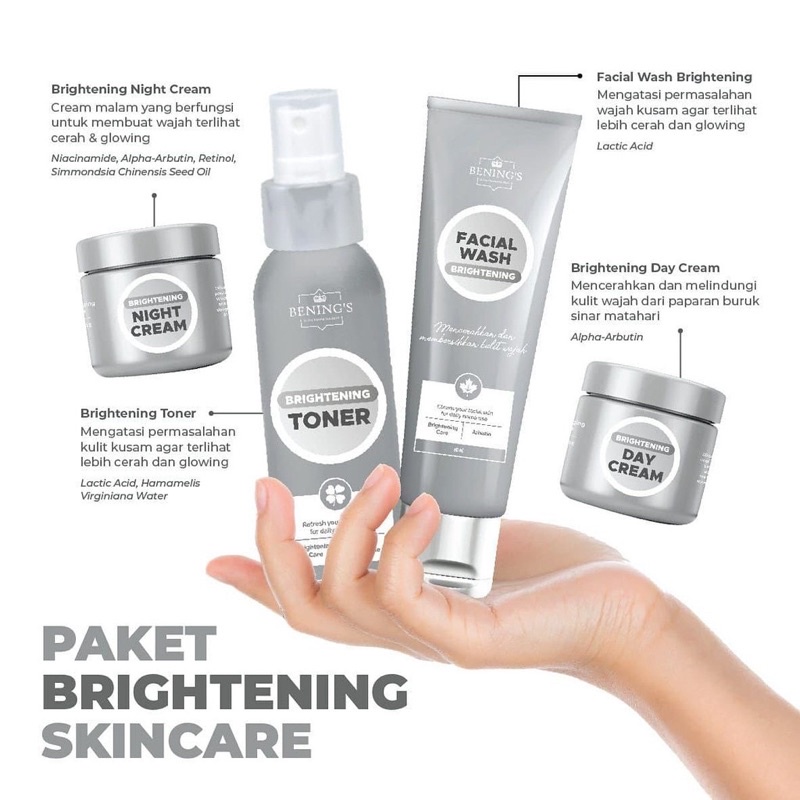 BENINGS SKINCARE DR OKY PRATAMA FREE GIFT Paket Exlusive Brightening Acne