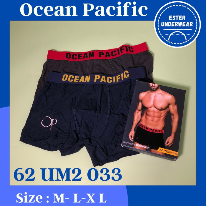 CELANA DALAM BOXER TERBARU OCEAN PACIFIC OP 2 033 isi 2 pcs