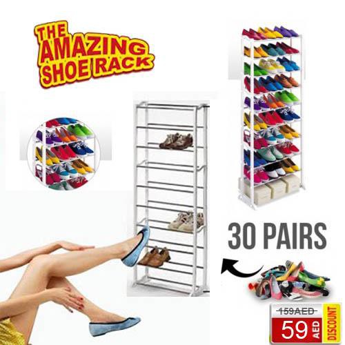 Amazing Shoes Rack Rak Sepatu Rakit  10 Susun Non Cover 