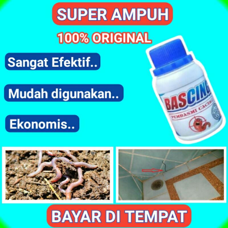 BASCING OBAT PEMBASMI CACING RACUN PEMBASMI CACING PEMBASMI HAMA SUPER AMPUH EFEKTIF ORIGINAL