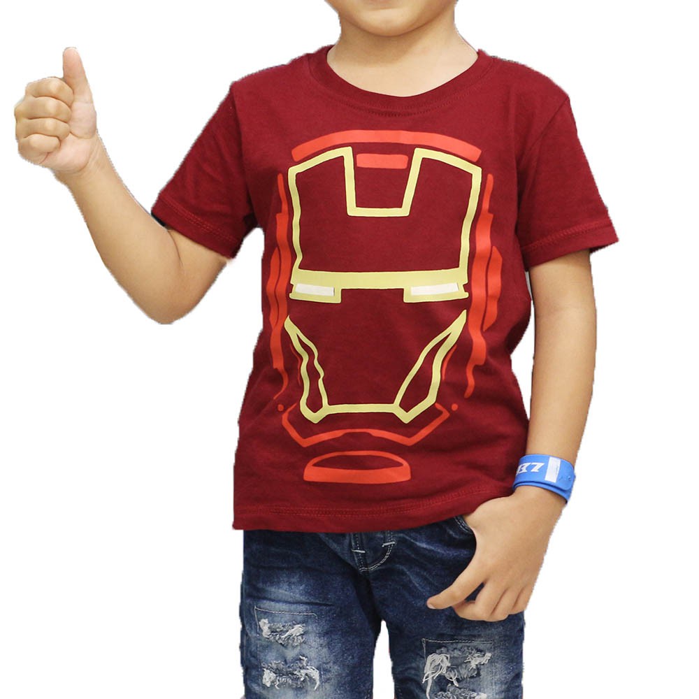  Kaos  Anak  Superhero IRONMAN IRON MAN  STARWARS Abu Misty 