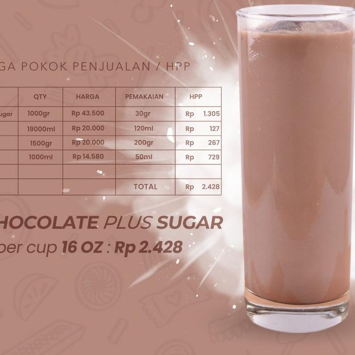 

FREE ONGKIR!Bubuk Minuman CHOCOLATE Powder 1000g PLUS GULA - Forest Bubble Drink|SQ3