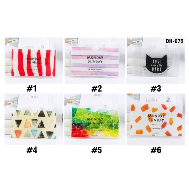 

DH 075 Plastik Sampul ATM dua sisi Motif Fancy