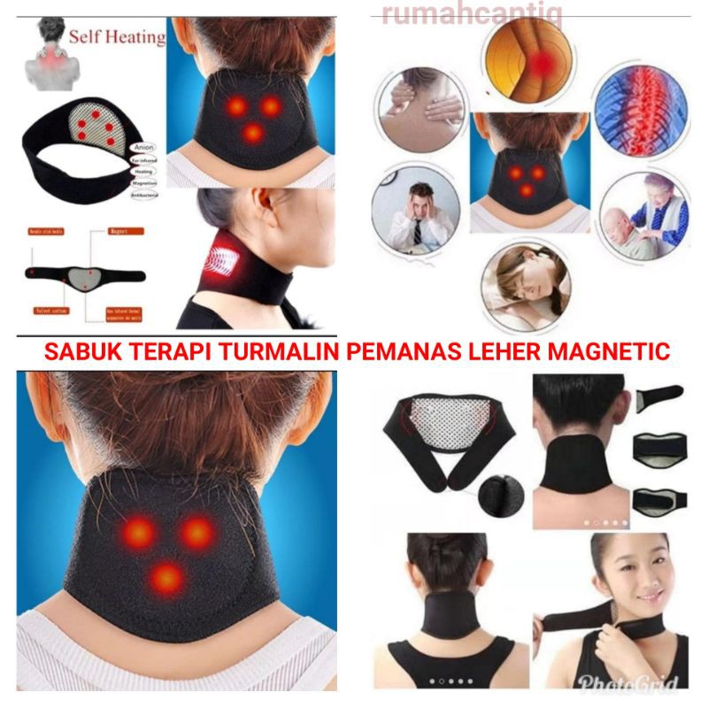 Sabuk Terapi Pemanas Penghangat Leher Magnetic Self Heating