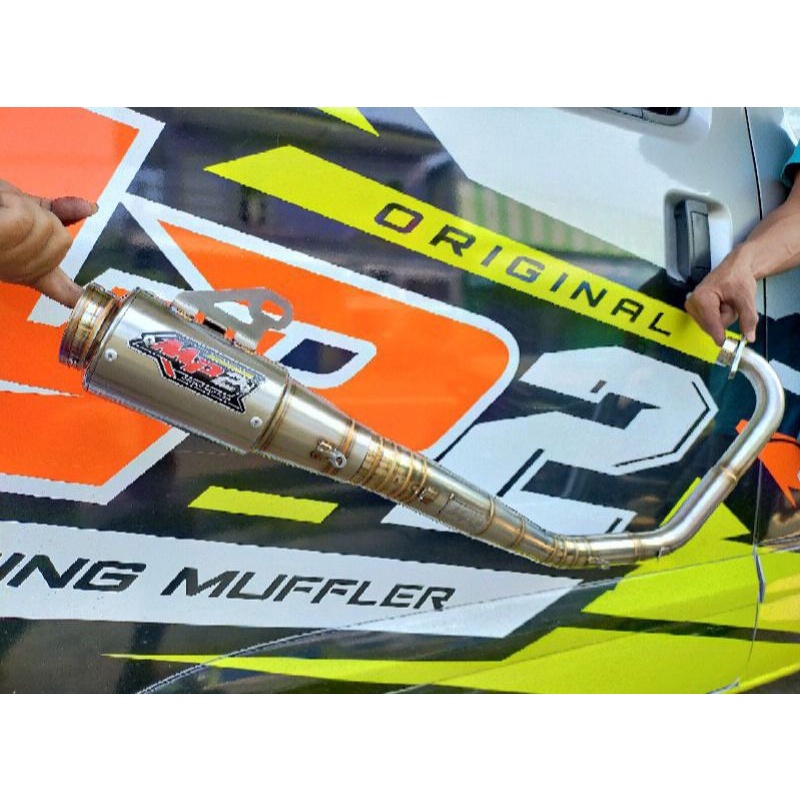 Knalpot mx king mp2 muffler type SR-9 New
