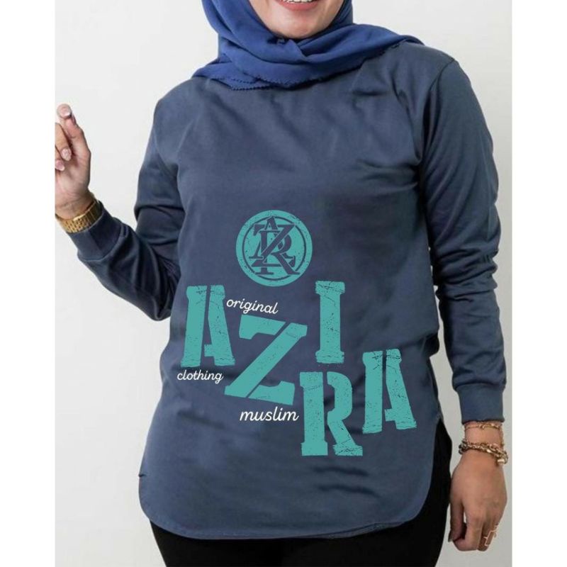 KAOS AZIRA Kaos Wanita Lengan Panjang Size M L XL XXL XXXL Pashion Hijab Terbaru