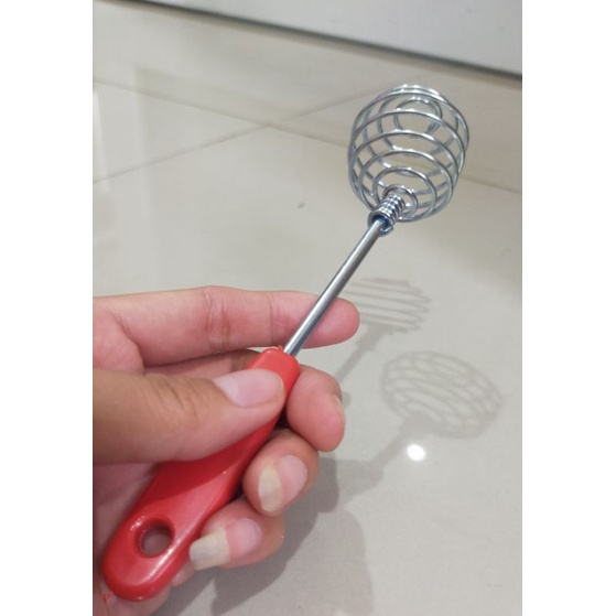 KOCOKAN TELUR SPIRAL GAGANG PLASTIK (SMALL)