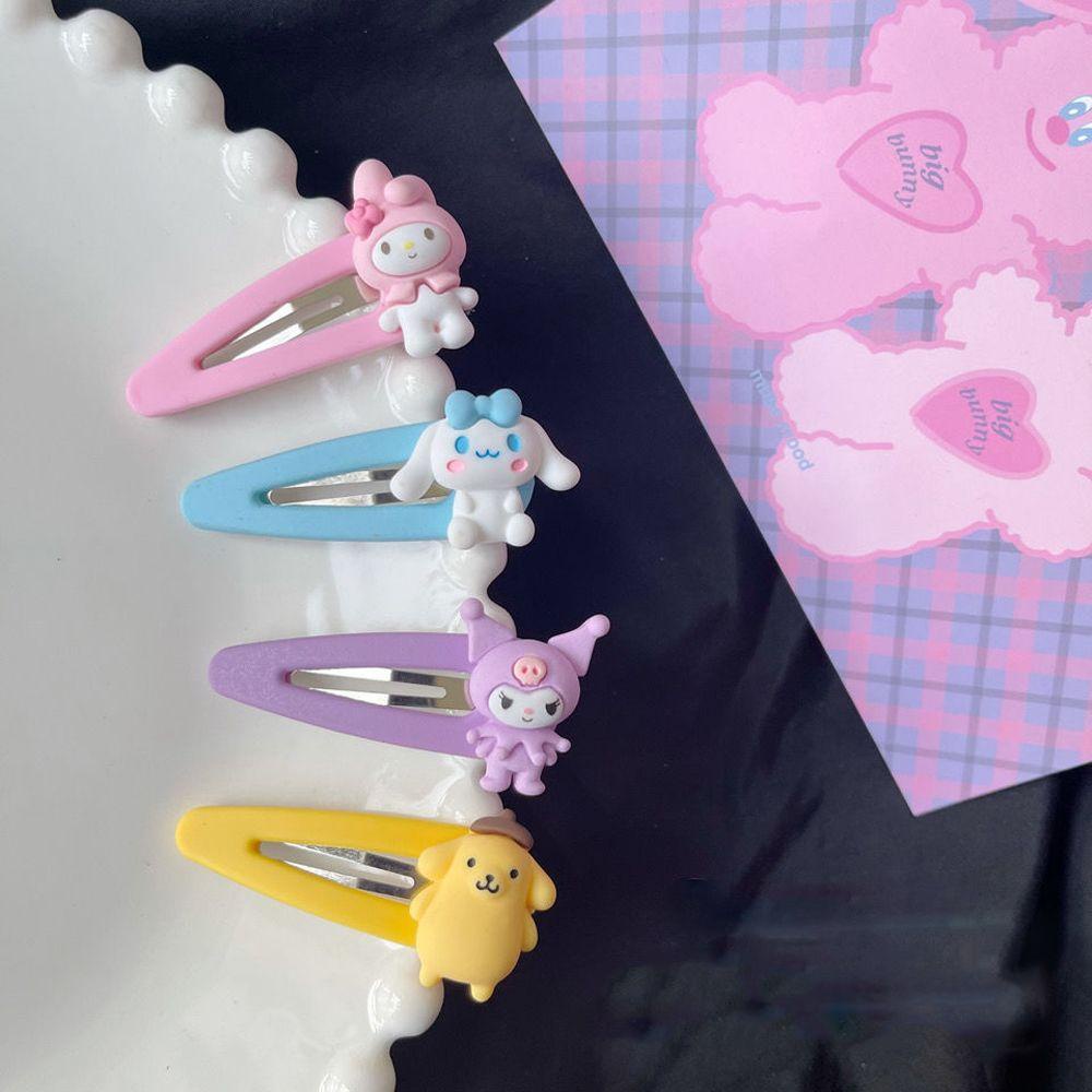 Klip BB AUGUSTINA Kuromi Elegan Simple Candy Color Kawaii Kartun Cinnamoroll Jepit Rambut Gaya Korea