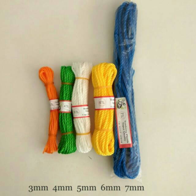 

Tali Tambang Plastik/Tambang Koala Ukuran 4mm 5mm 6mm 7mm