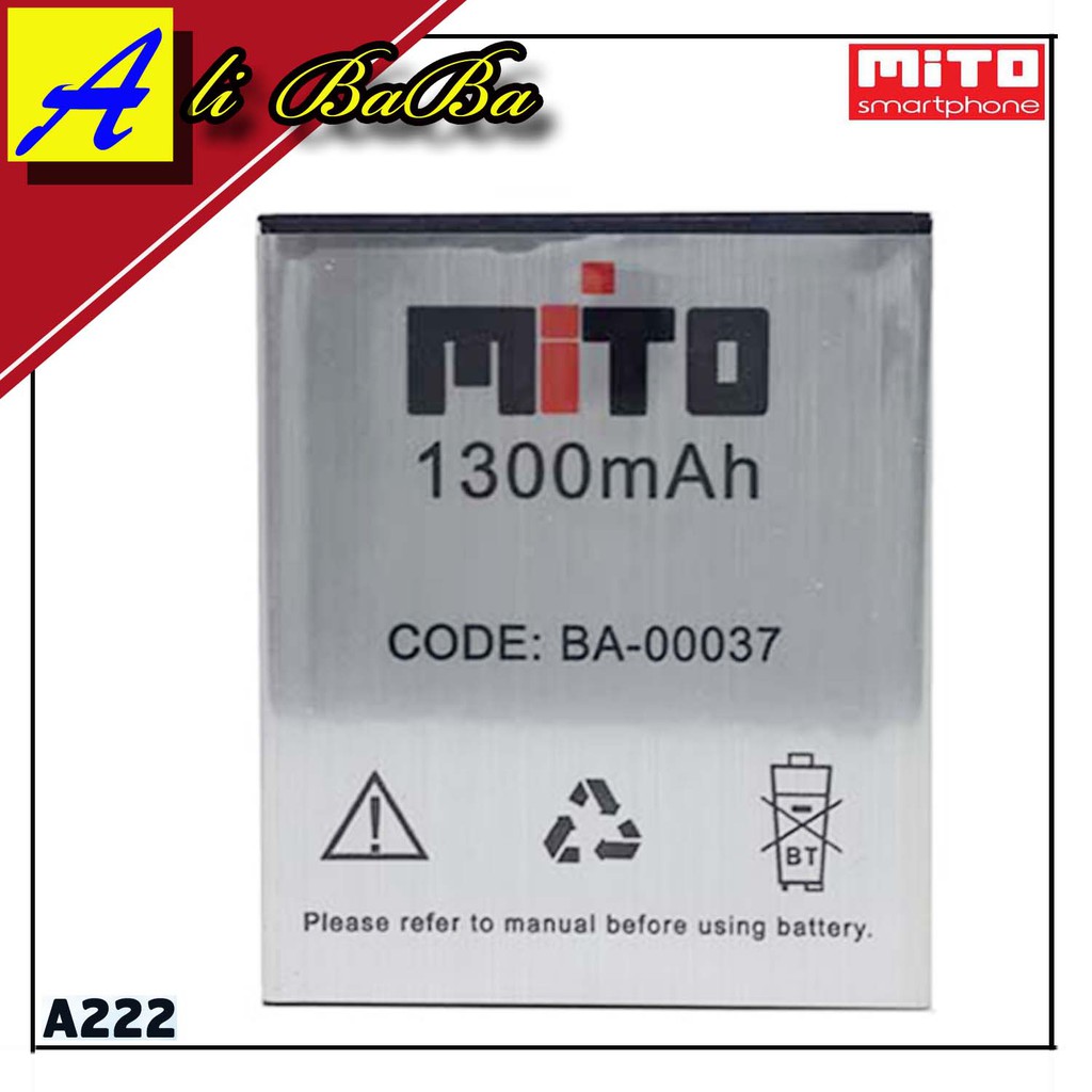 Baterai Handphone Mito A222 BA-00037 Batre HP Mito A222 Battery Mito A222 Batu Batre Mito A222