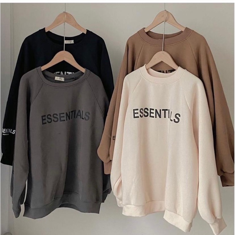 ESSENTIALS REGLAN SWEATER WANITA | SWEATER OVERSIZE | OBLONG SWEATER