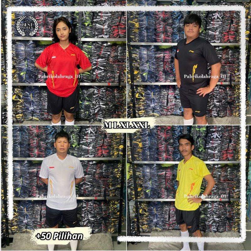 Baju Badminton Indonesia Open 2022 / 1 Set Baju Badminton Dewasa