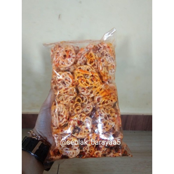 

kerupuk mawar khas Bandung extra pedas daun jeruk