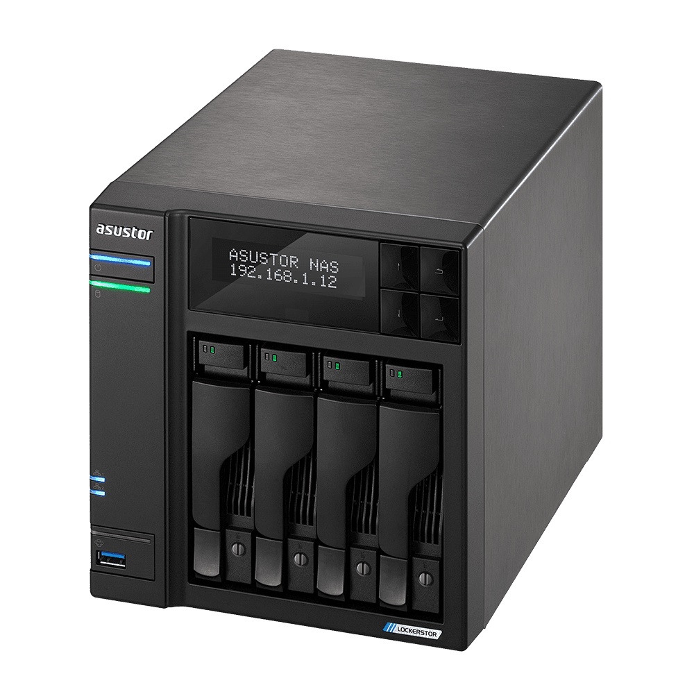 ASUSTOR AS6604T RAM 4-bay NAS EXC DISK Intel Celeron Quad-Core NAS