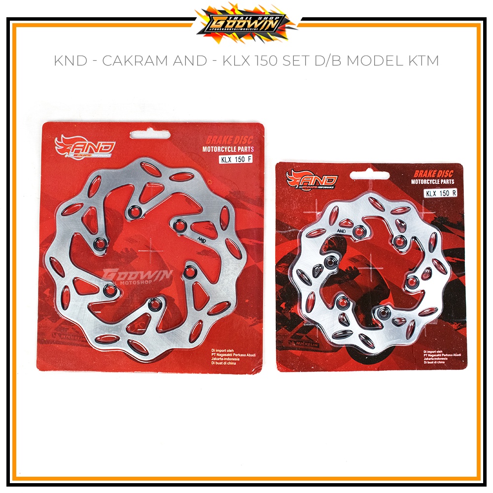 Piringan Cakram Disc Set Depan Belakang SCARLET MX AND CRF 150L KLX 150 KLX 230 WR 155 Model KTM