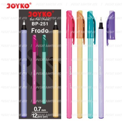 

Ball Pen Joyko BP-251 Frodo 0.7 mm | Pena Alat Tulis Kantor Pulpen Sekolah Murah Berkualitas Grosir dan Eceran