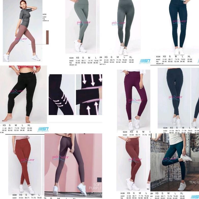 Celana Olahraga Legging sport yoga fitness highwaist compression STL