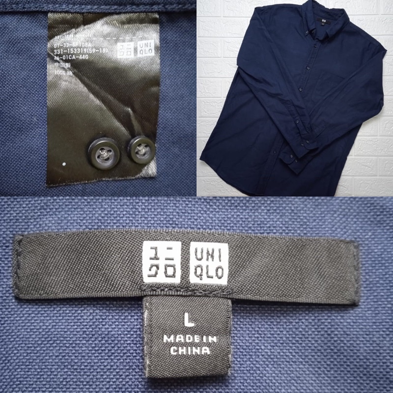 uniqlo second / kemeja pria branded / PL branded