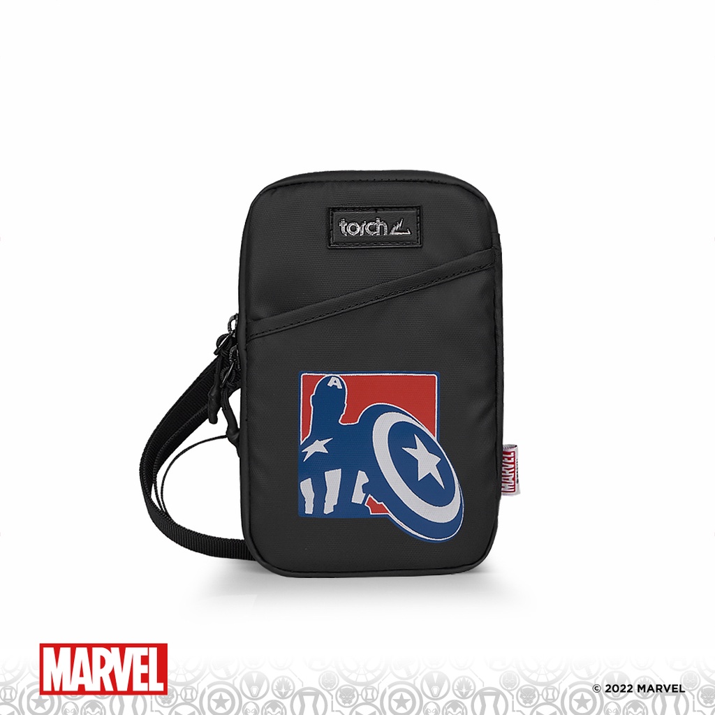 TORCH Depok Captain America 2 (Silhouette R-B ) Incheon Neck Wallet Black